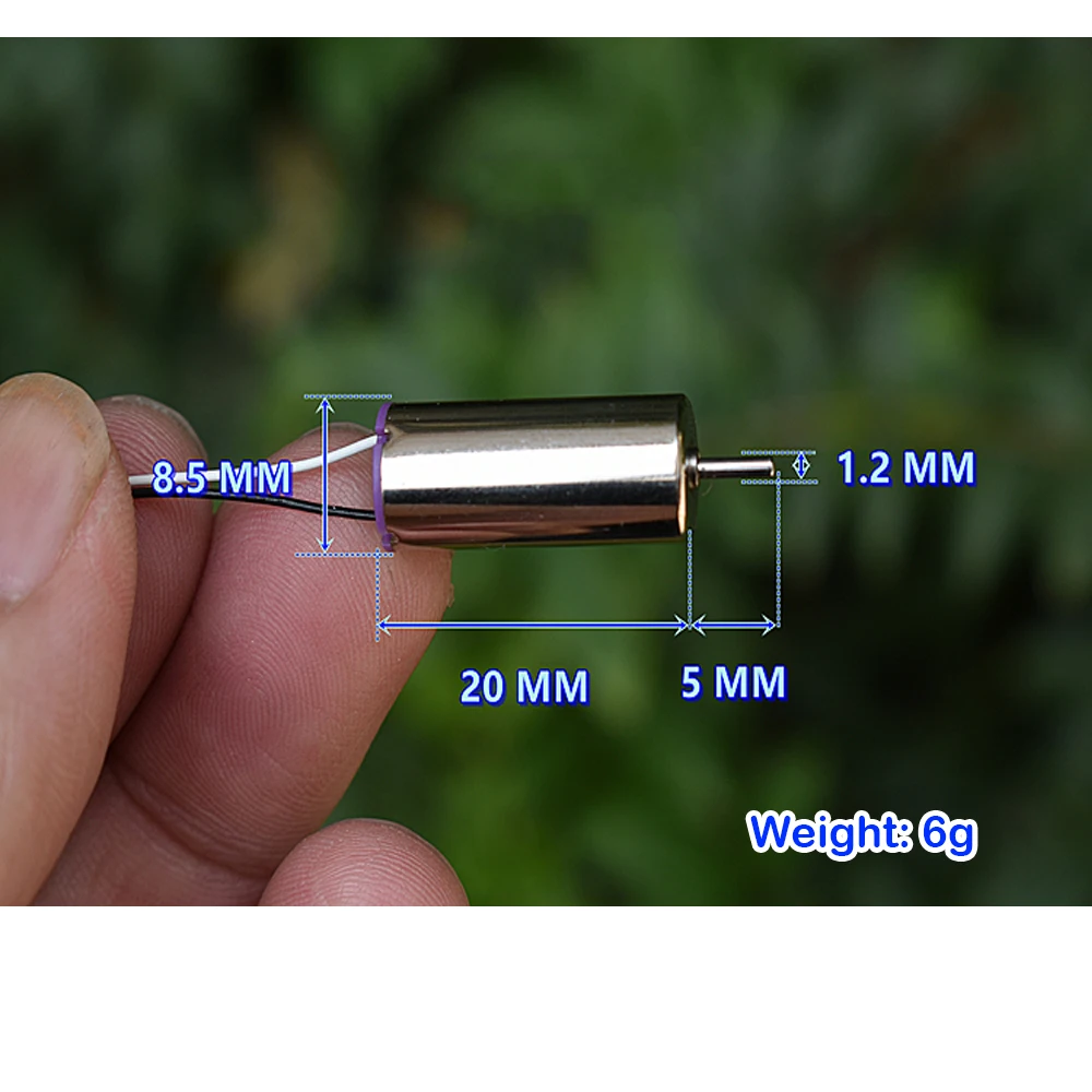 Mini 8520 Coreless Motor DC 3.7V 53000RPM High Speed Large Torque Powerful Motor CW CCW Mini 8.5mm*20mm Motor RC Drone Aircraft