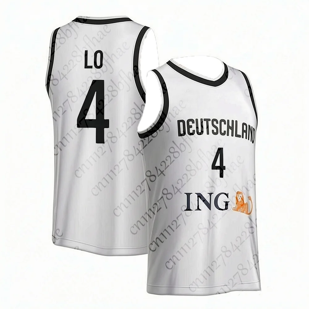 Sommer-Sportwettkampf Deutsches Basketball-Tanktop Schnell Trocknend Atmungsaktiv Outdoor Dünnes Athletik-Oberteil für Erwachsene und Kinder – Detail 4