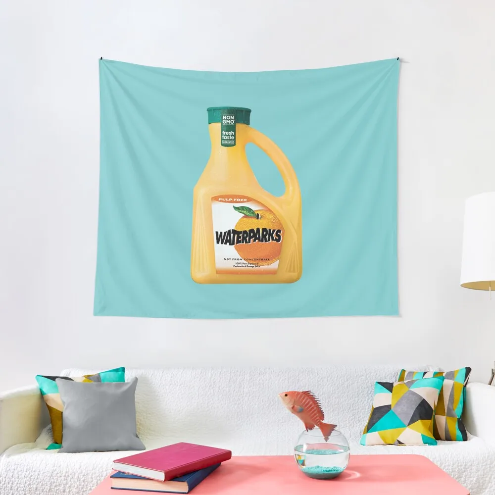 

waterparks orange juice Tapestry Decor For Bedroom Decorative Paintings Tapete For The Wall Room Decorations Aesthetics Tapestry
