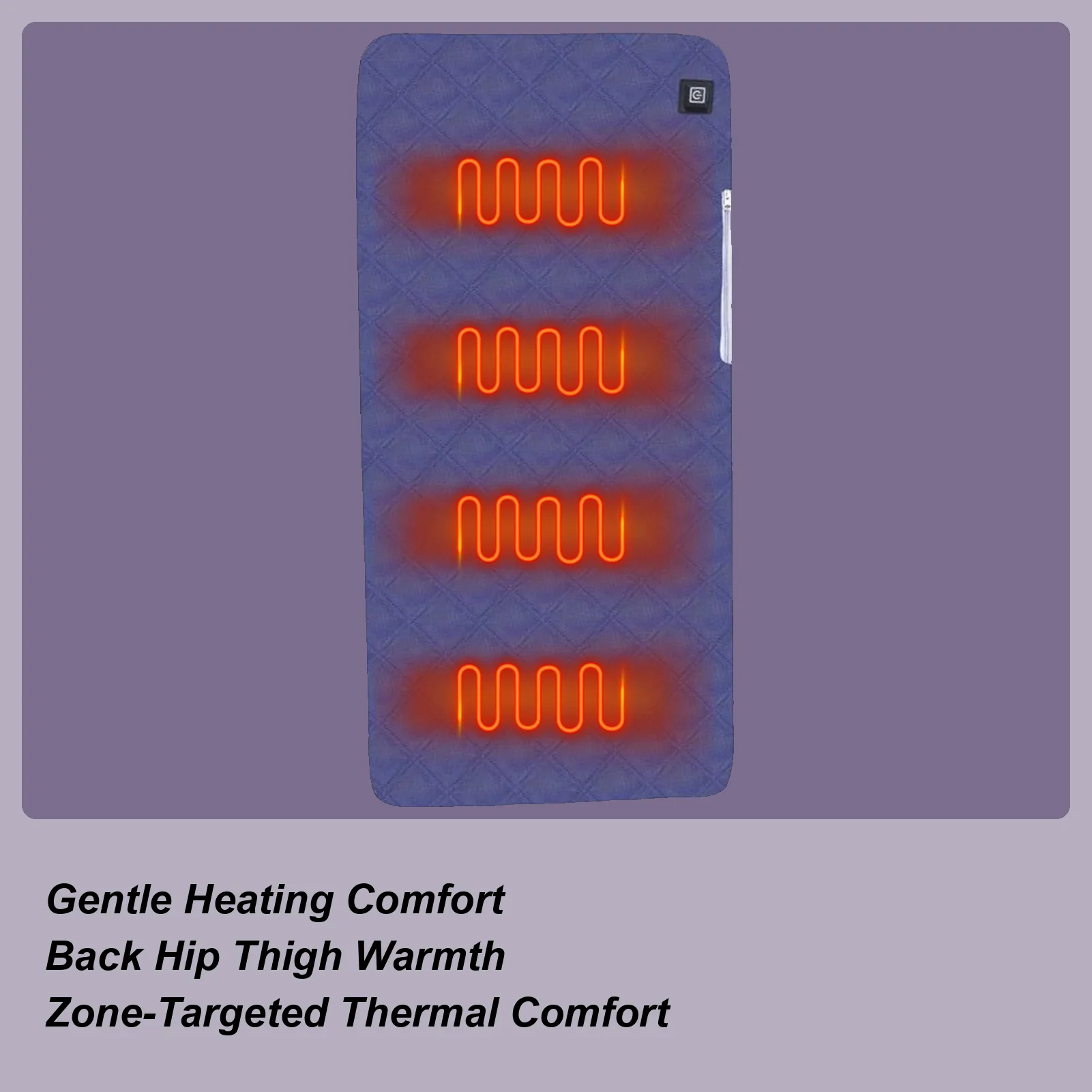 

Seat Heating Pad USB Heated Seat Mat With 3 Heating Levels Electric Warmer For Lumbar Back Thigh Hip Massage Fishing Picnic