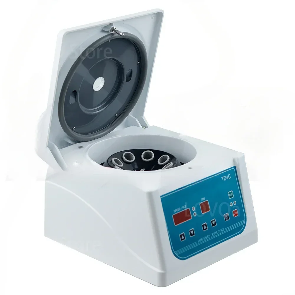 TD4C Laboratory Centrifuge Electric Low Speed PRP Centrifuge Digital Display Desktop Centrifugal Machine 0-4000RPM Adjustable