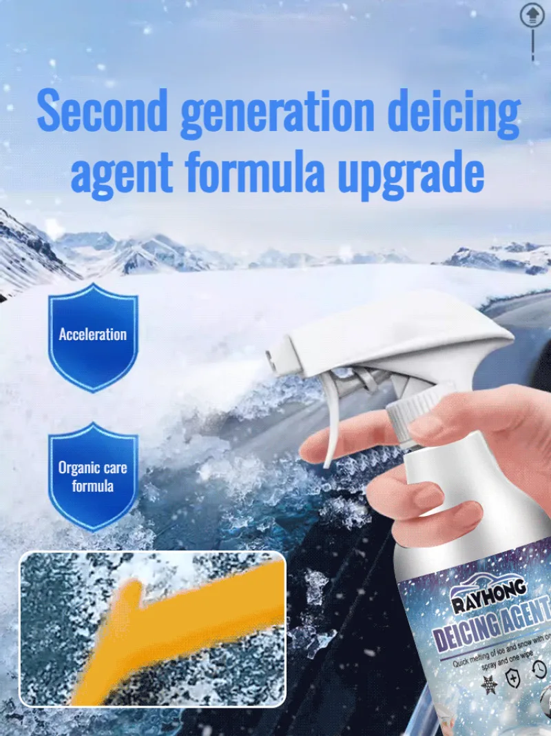 Quick Snow Melt Car Windshield Defroster Melt Ice Frost Cleaner Melt Snow Quick Car Window Cleaner