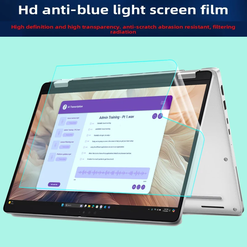 

For New Dell Pro 14 Plus 2-in-1 PB14250 PB14255 Silicone keyboard protective film Touch laptop screen film HD anti-blue film.