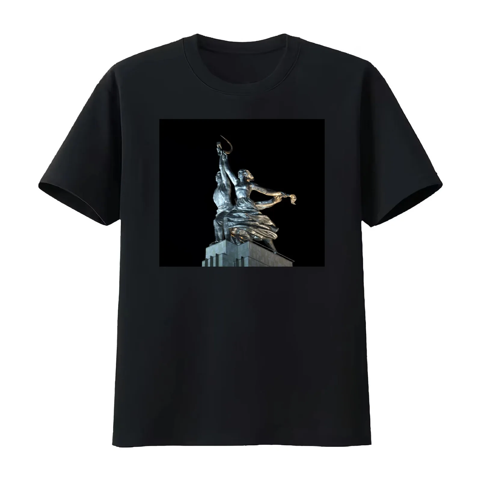 Hammer and Sickle T-Shirt Summer Casual Cotton Tee Oversized Streetwear Tops Vintage Graphic Print Loose Fit Short Sleeve