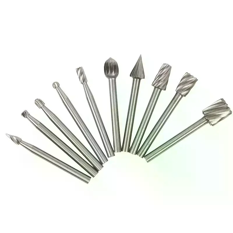 Wood Drill Bit Nozzles for  Attachments HSS Stainless Steel Wood Carving Tools Set Woodworking 10pcs