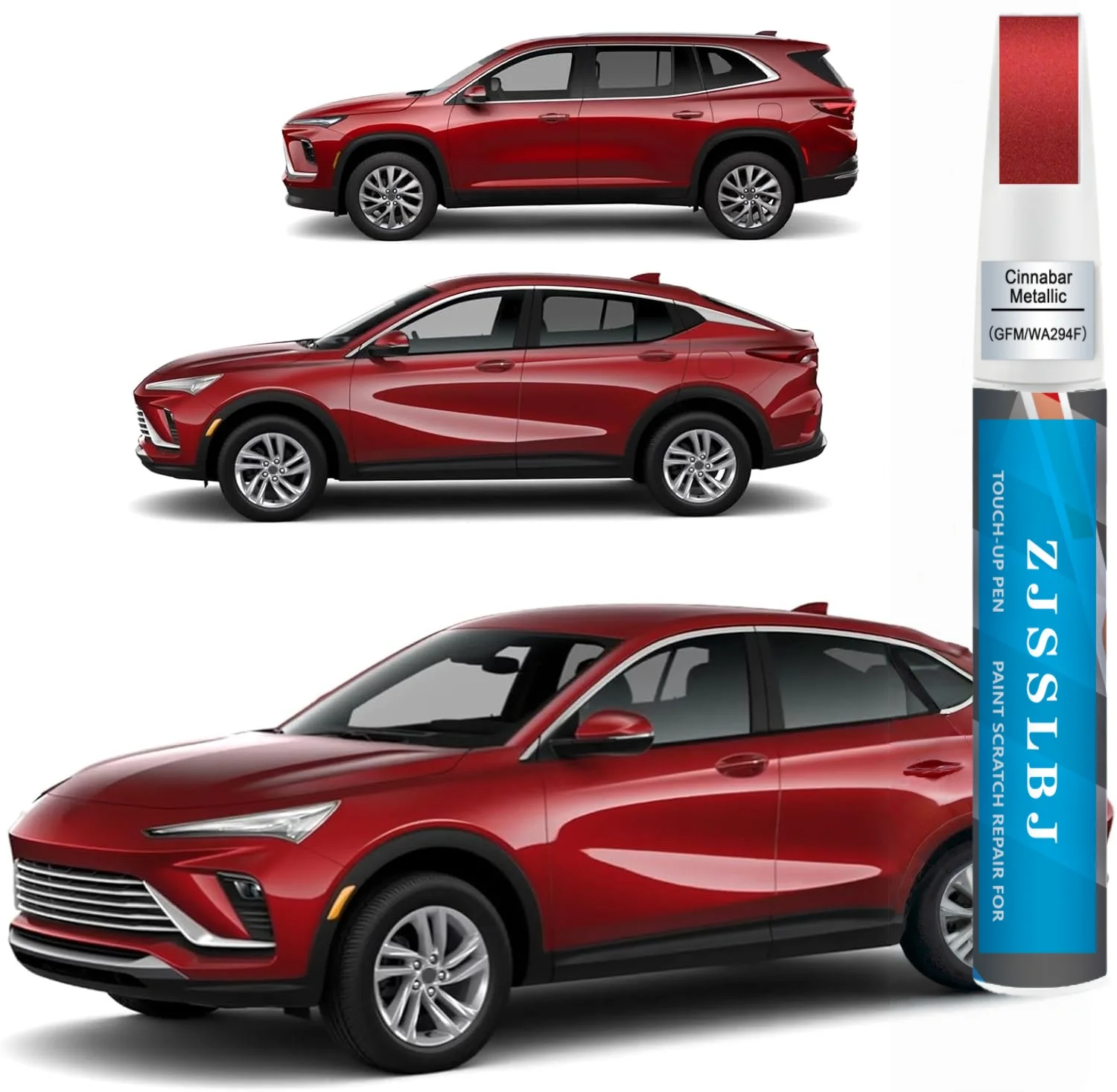 

Car Touch Up Paint(Cinnabar Metallic(GFM/WA294F)) for Buick, Car Paint Scratch Repair Kit, Quick & Easy Solution to Repair, 2 in
