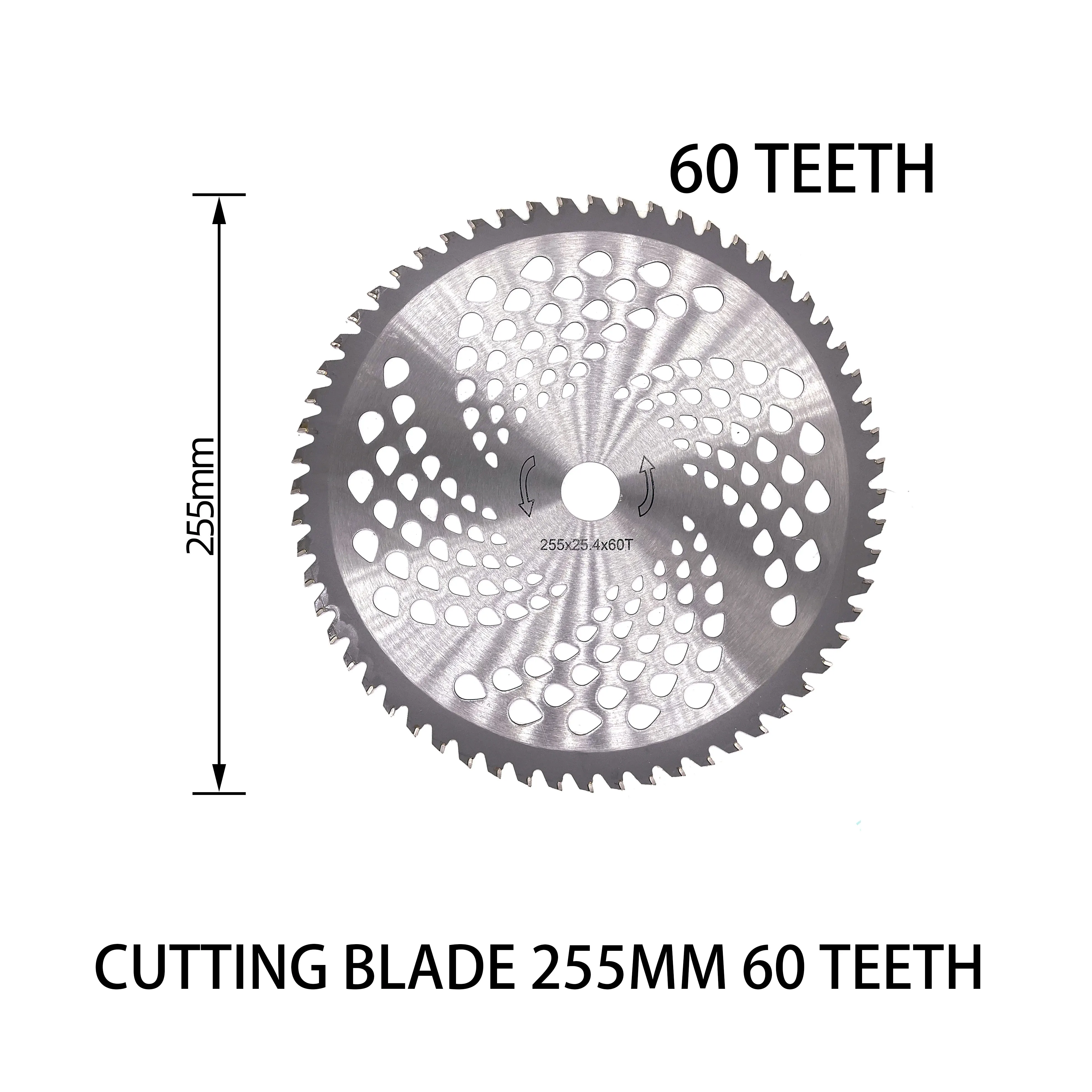 60T Carbide Tip Brush Blade High Quality Stainless Steel Trimmer Lawn Trimmer Hedge Trimmer Blade Replacement Cutting Head Disc