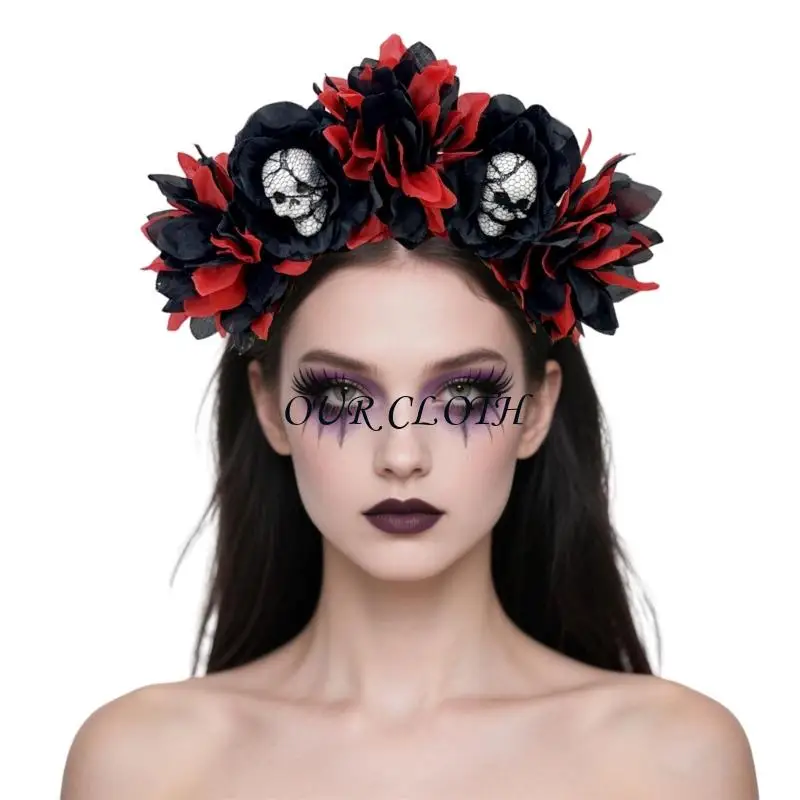 Flower Crown Headband Cincos Mayoes Party Costume Dia Los Muerto Headband Y1AC