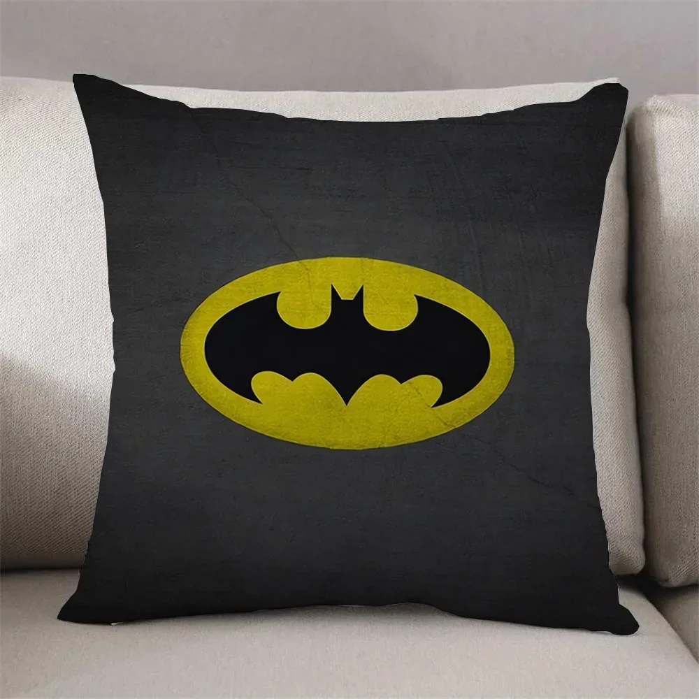 Home Decoration Accessories Batmans Cushion Cover 40*40 Decorative Pillowcase 50x50 Short Plush Car Sofa Cushions Covers Pillow