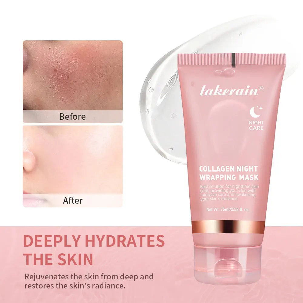 Korean Deep Collagen Mask Peel Off Mask Face Anti Wrinkle Lifting Skin Care Masks Bio Pack Night Wrapping Woman Overnight Skin