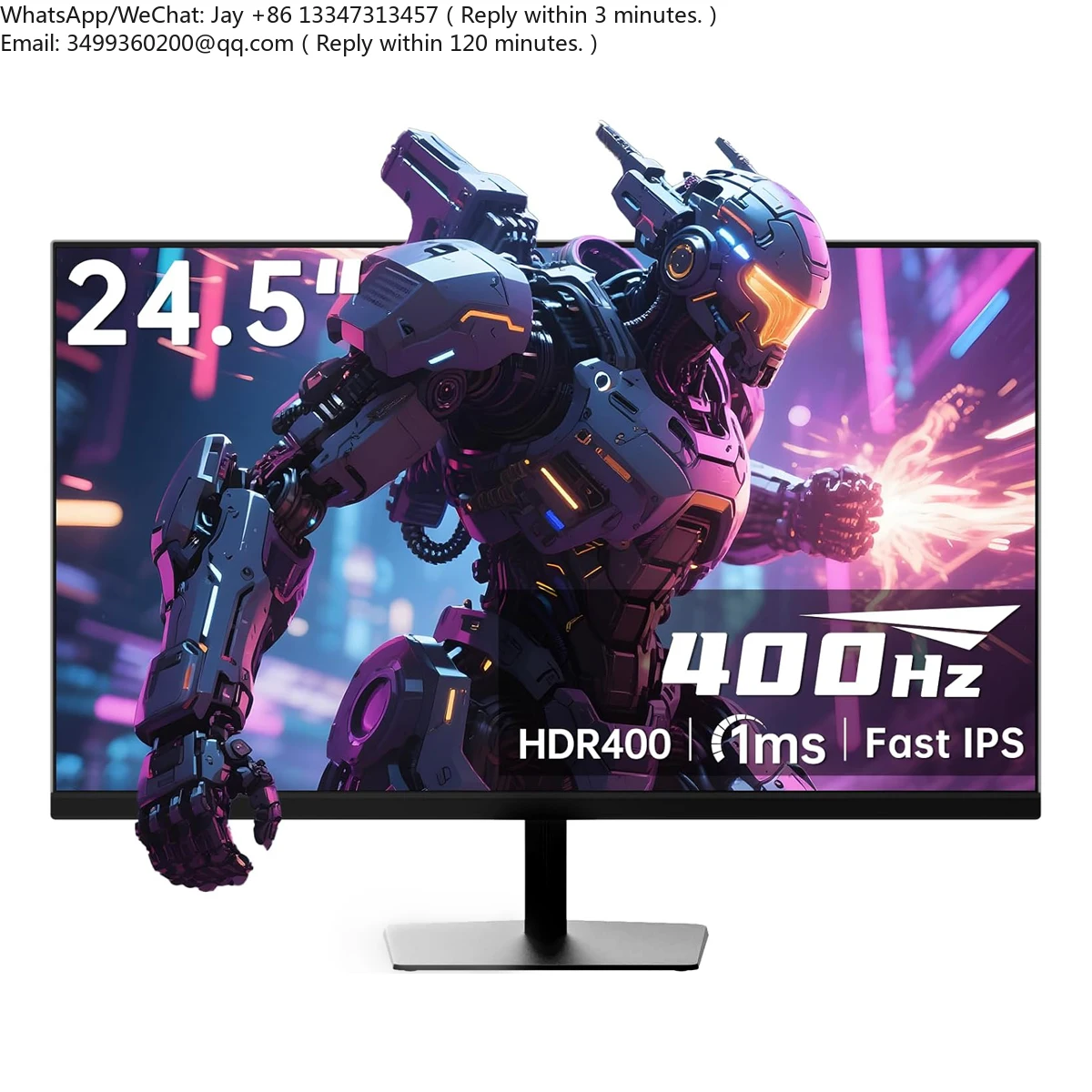 

24.5 Inch 400Hz 360Hz 1080P 1ms Fast Response IPS Panel Lcd/Led Gaming Pc Monitor
