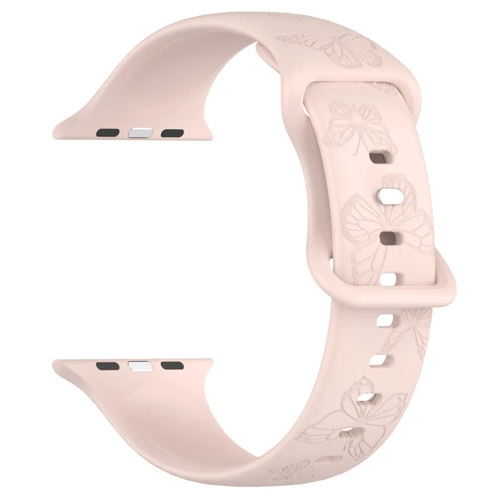 Silicone Strap for Apple Watch Band 44mm 40mm 45mm 41mm 49mm 42mm 38mm Sport Bracelet iWatch Series 9 8 7 6 5 4 3 SE Utra 2 Band