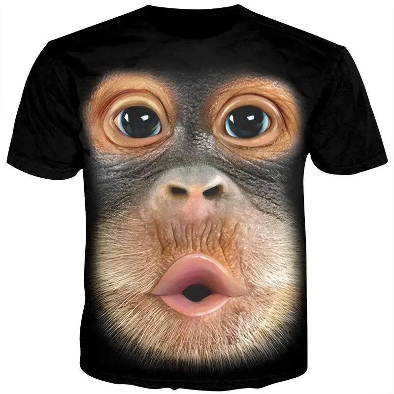 3d Print T-Shirt Voor Mannen Grappig Borsthaar Spier Lelijke T-Tops Zomer Korte Mouw Causale Heren T-Shirts Streetwear