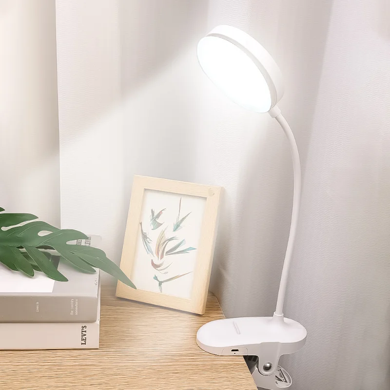 LED Eye-Protection Book Light, quarto, mesa de cabeceira, USB Desk Lamp, luz noturna suave