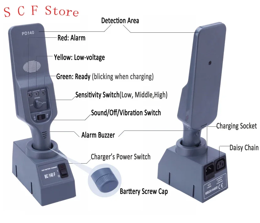 

High Quality Security Portable Full Body Scanner Hand-held Metal Detector