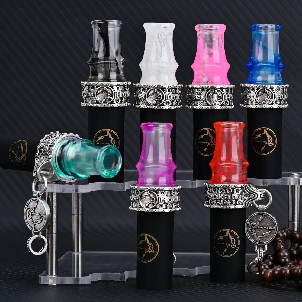 Shisha Water Pipe Accessories Resin Hookah Sheesha Chicha Narguile Silicone Hang Rope Strap Mouth Tips Resin Hookah Mouthpieces