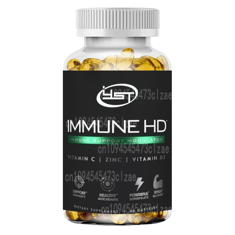 Immune High-definition Support Supplements, Elderberry, Echinacea, Vitamin C, D3, Zinc,  Immune Health and Health Formula