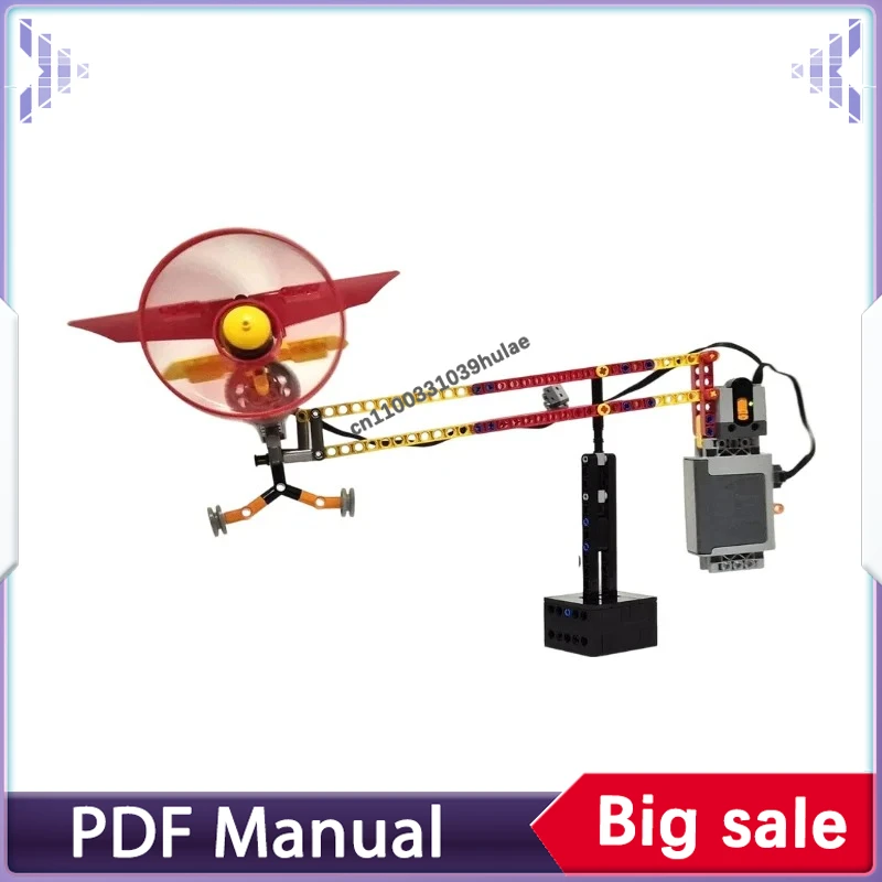 Electric Rotor Propeller Flying Model MOC Building Blocks Technic  Bricks Set DIY Assembly Engineering Toy Collection