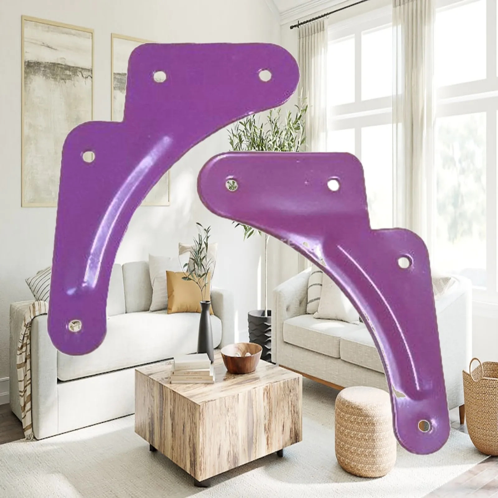 2 Pieces Step Ladder Reinforcement Fixing Sheet L Plate Brace