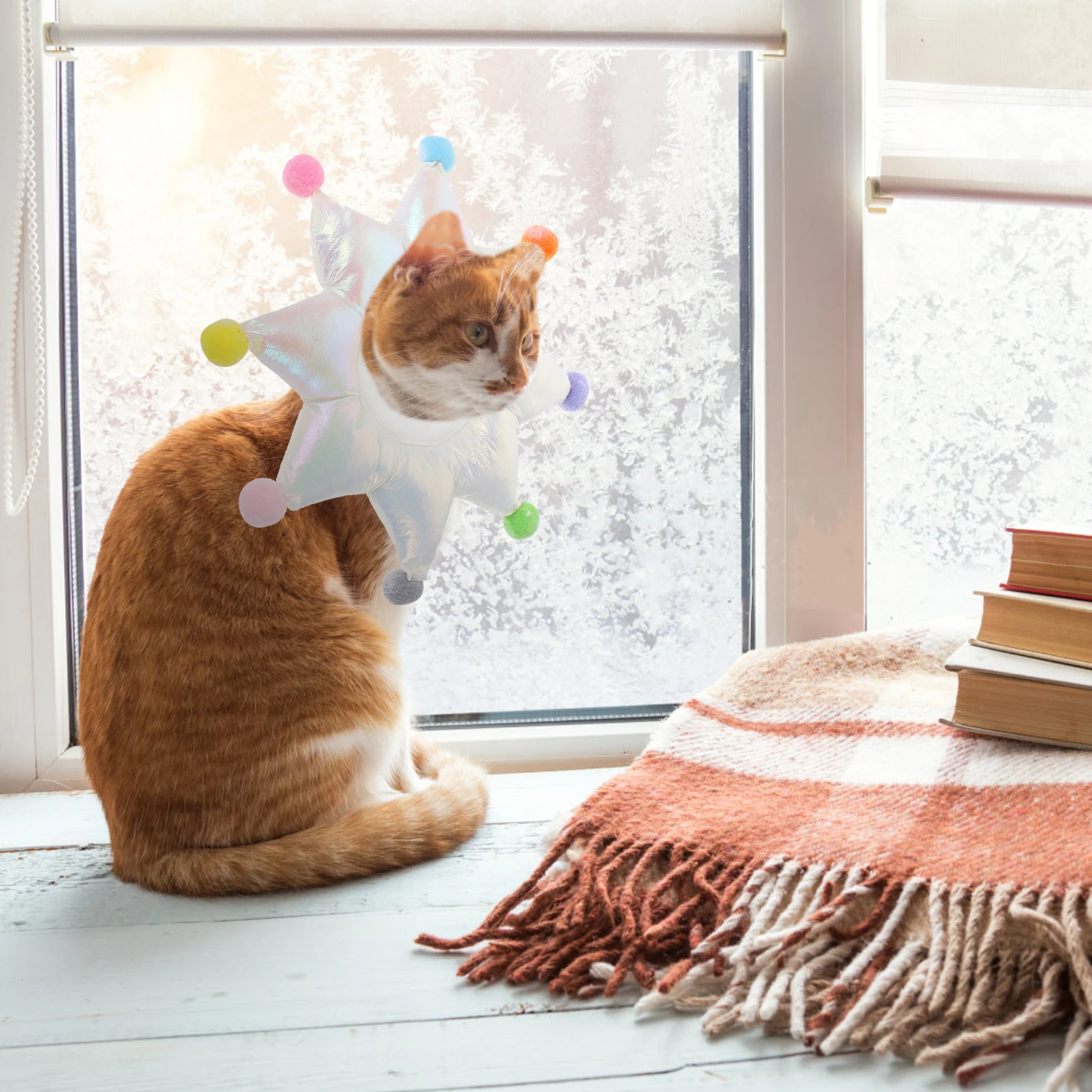 

Adjustable White Pet Recovery Collar Anti Scratch Neck Cone for Cat Durable Waterproof Postoperative Pain Relief