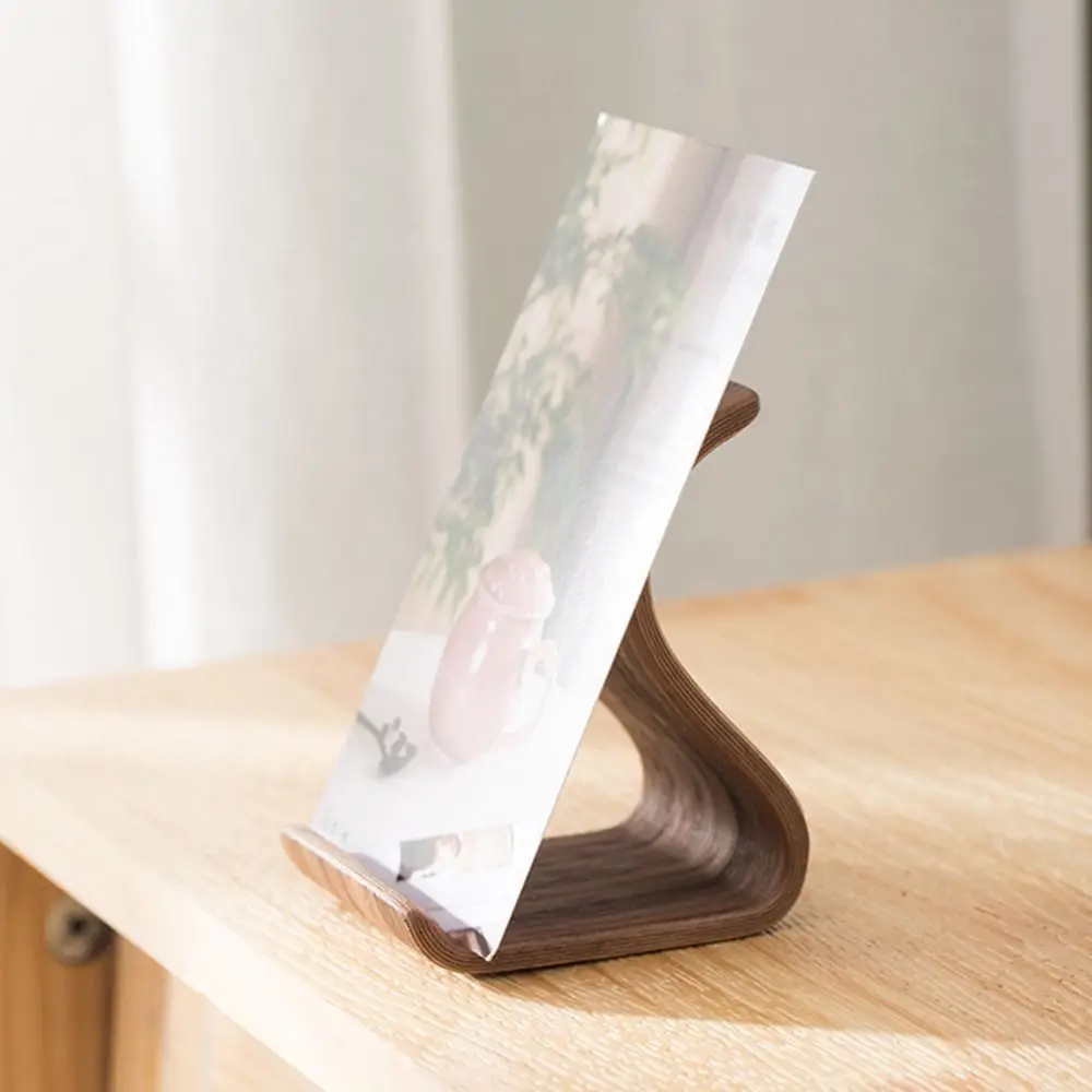 

Creative Wood Mobile Phone Holder Portable Durable Wooden Phone Bracket Crafts Lightweight Tablet Holder Mobile Accessories