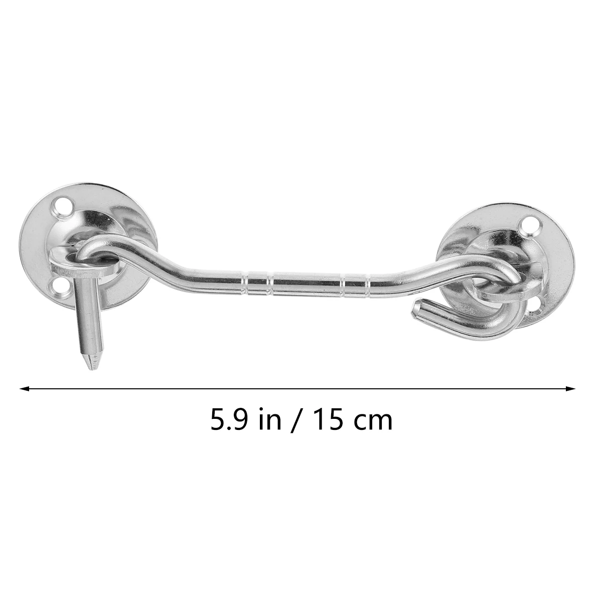 

2pcs Old Fashioned Stainless Steel Hook Simple Style Windproof Window Hook For Houseowners