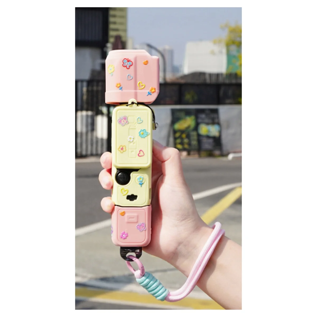 ABGISilicona cubierta protectora para DJI Osmo Pocket 3 mango funda suave antiarañazos Protector portátil carcasa Shell C