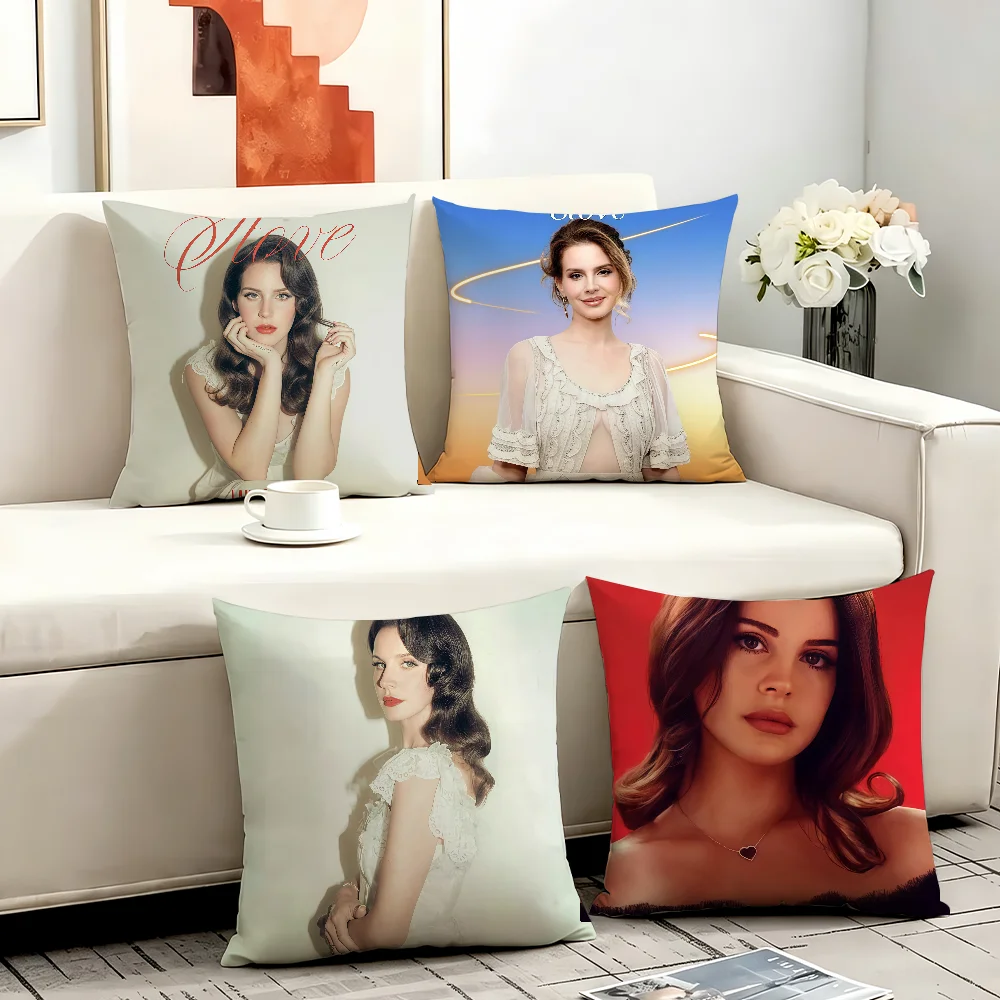 Singer L-Lana Del Rey cushion cover Anti-dustmite Sofa Cushion Decorative Office Cover Lounge Area Indoor & Outdoor Use