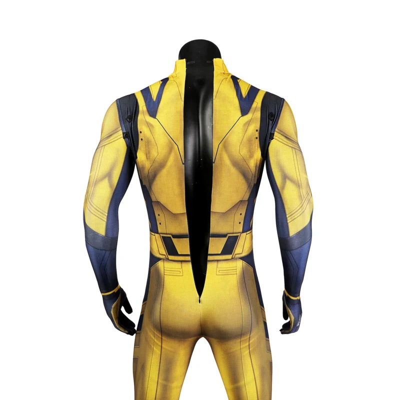 Disfraz de cosplay de Lobezno para hombre, Mono de James Howlett, conjunto de armadura de hombro, mono zentai con estampado 3D, traje de superhéroe para Halloween