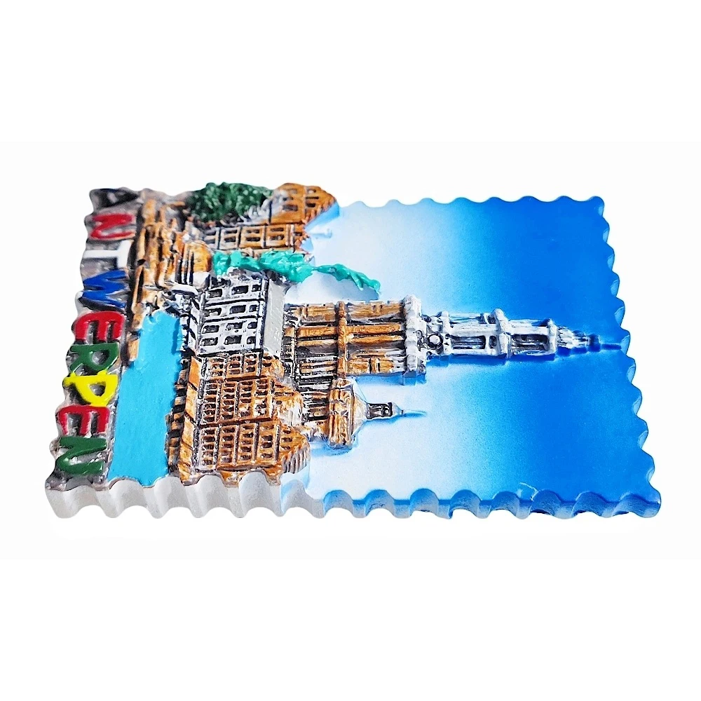 Antwerpen Belgium 3D Fridge Magnet Souvenir Gift,Resin Handmade Antwerp Refrigerator Magnet Home Decoration Collection