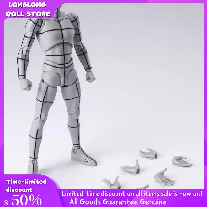 

Bandai SHFiguarts B0DY-KUN Wireframe Серый цвет Ver Эскиз Рисование Фигурка Художник Художественная роспись Рисунок Манекены Подвижные