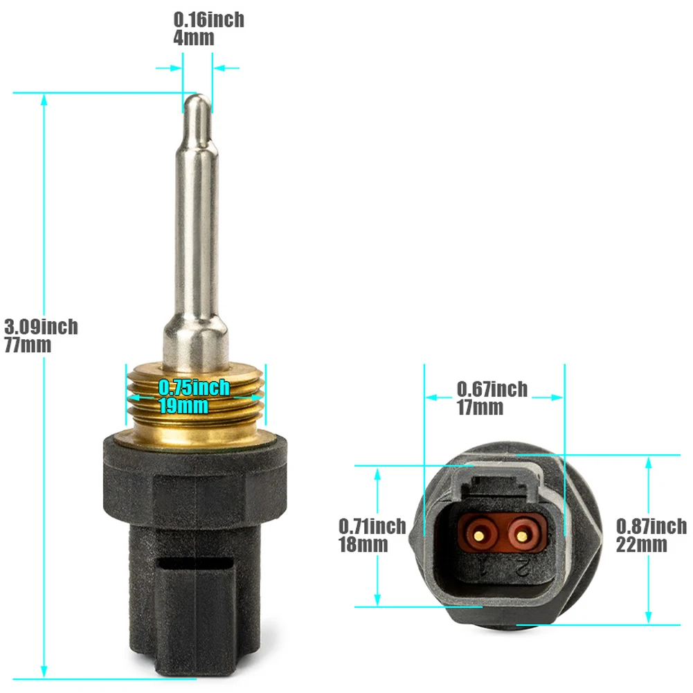 New 264-4297 Temp Temperature Sensor 2644297 Caterpillar For CAT C7 3126 8YL.