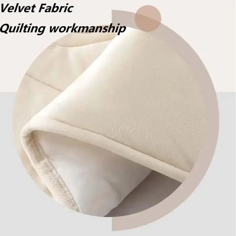 1PC All-inclusive  Plush Quilted Headboard Cover Thick Velvet Bed Head Cover Bed Backrest Dustproof Soft Bedside Protector Cover