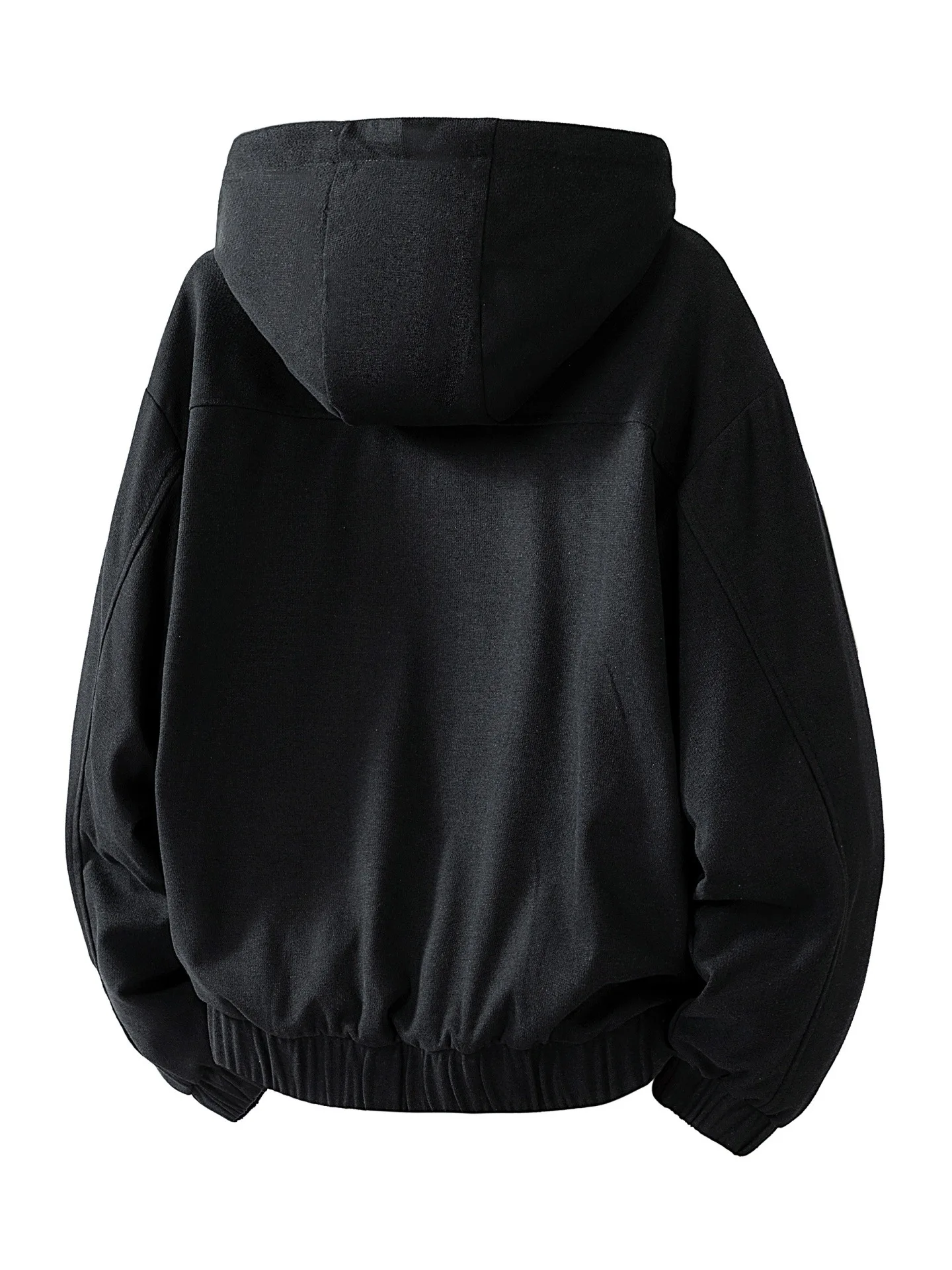 Men's Large-Sized Half-Zip Hooded Sweatshirt 2026 New Style Spring/Summer Trend Brand Oversized Extra Heavy Weight Top