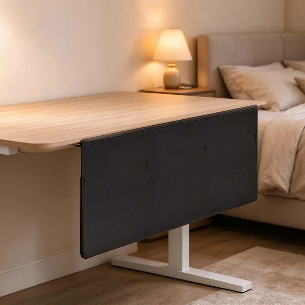 Modesty Panel Designed for Desk Base with Wire Pocket to Aid For Cable Organization and Visual Workspace Separation