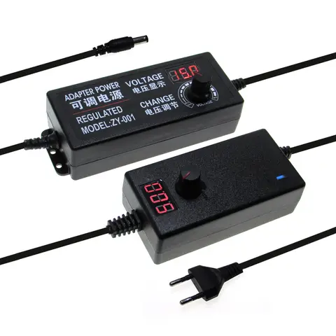 Adjustable AC to DC Power Adapter 3V-24V ZUCZUG