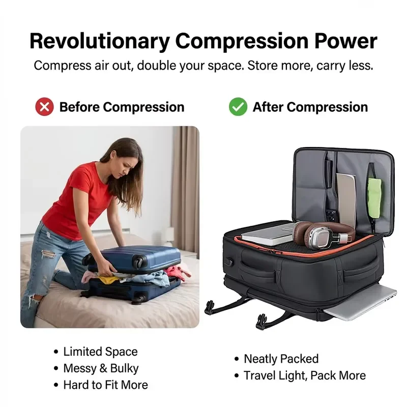 for Vacuum Backpack Waterproof Scratch Resistant Cost Effective College Student Weekend Travel Bag Wholesale