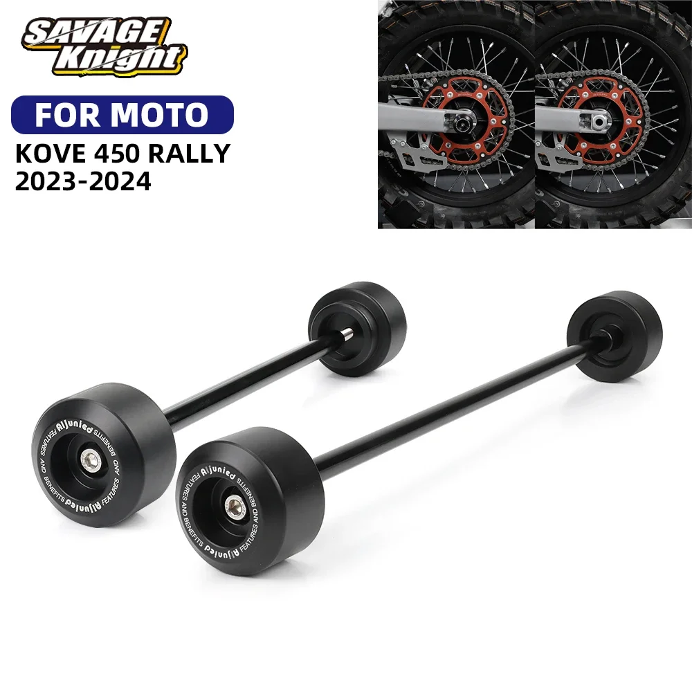 

For KOVE 450 Rally Wheel Axle Fork Crash Slider Kove 450 Motorcycle Accessories Front Rear Wheel Hub Anti Collision Protector