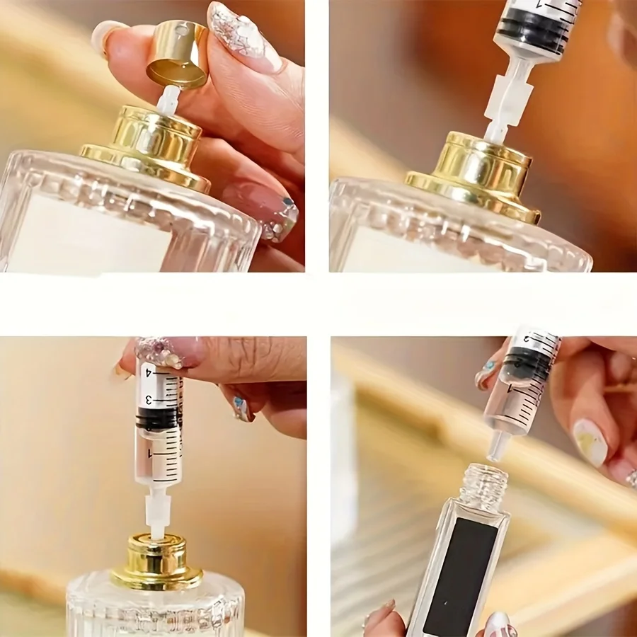 5 قطع مضخة عطر قابلة لإعادة الملء سعة 0.17 أونصة - موزع محمول للسفر لزجاجات الرش بلاستيك خالي من الحساسية108