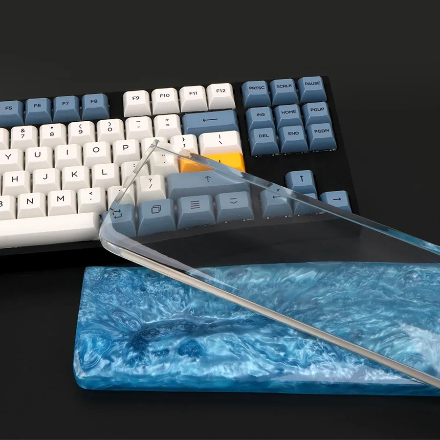 JKDK Alopow Resin Keyboard Wrist Rest 60% 80% 100% For Mechanical Keyboard