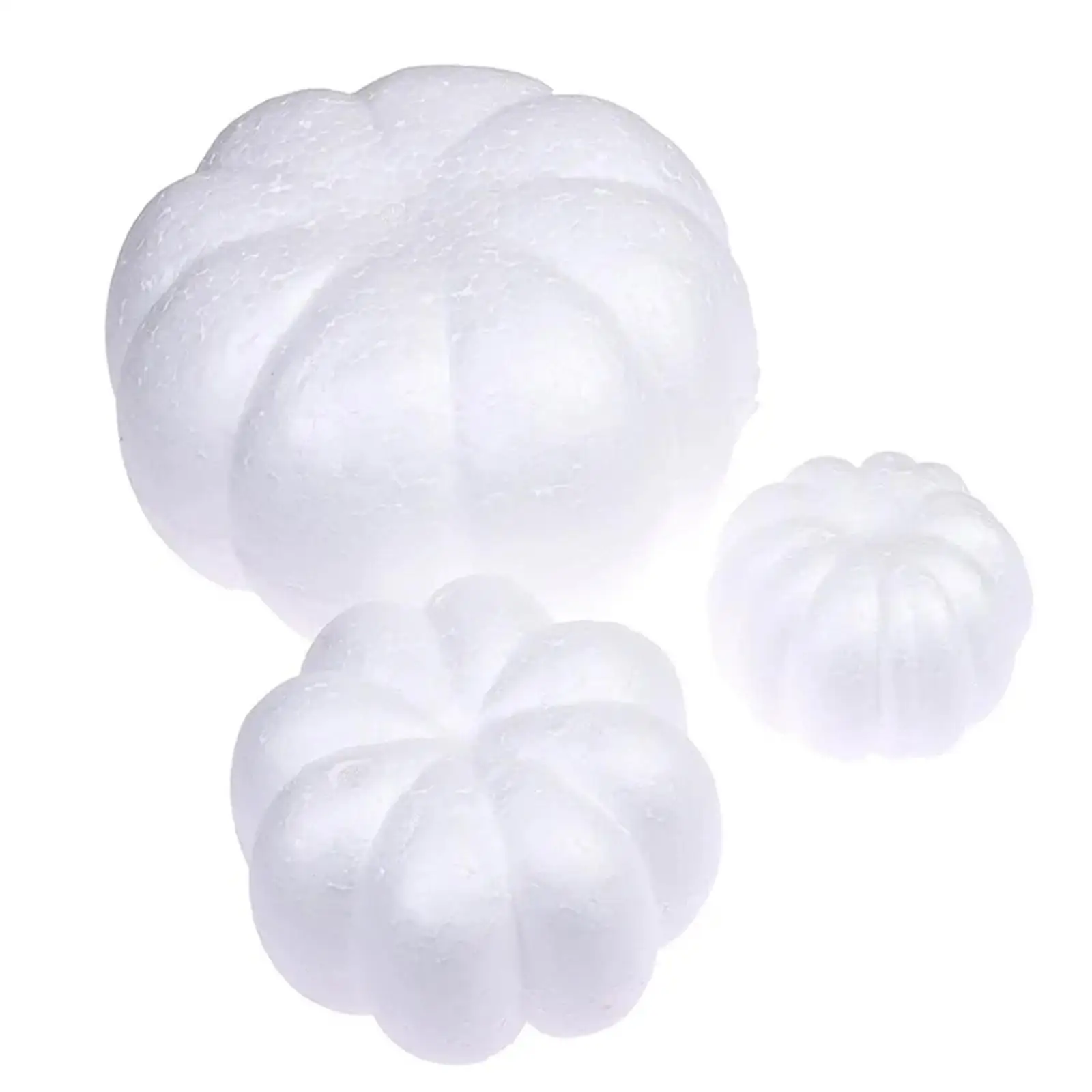 3x Foam Pumpkins Artificial Pumpkins for Birthday Modeling Science Projects