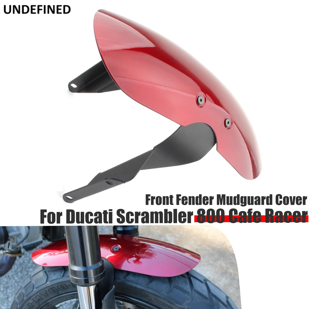 

Front Fender Mudguard Cover For Ducati Scrambler 800 Cafe Racer Icon Classic Motorcycle Red Splash Guard Mud Flap Protector