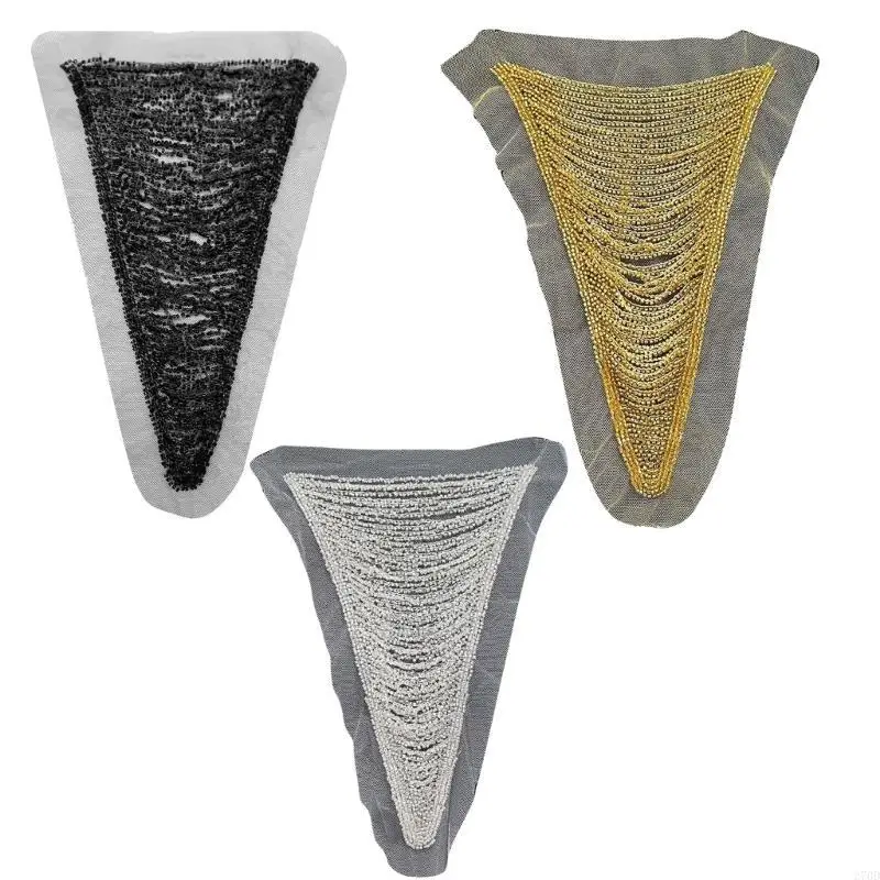 270D ไดนามิกหลายชั้น Fringe Beaded Trim พู่ชุดแต่งงานเสื้อผ้าสบายๆเหมาะสำหรับผู้นำเทรนด์