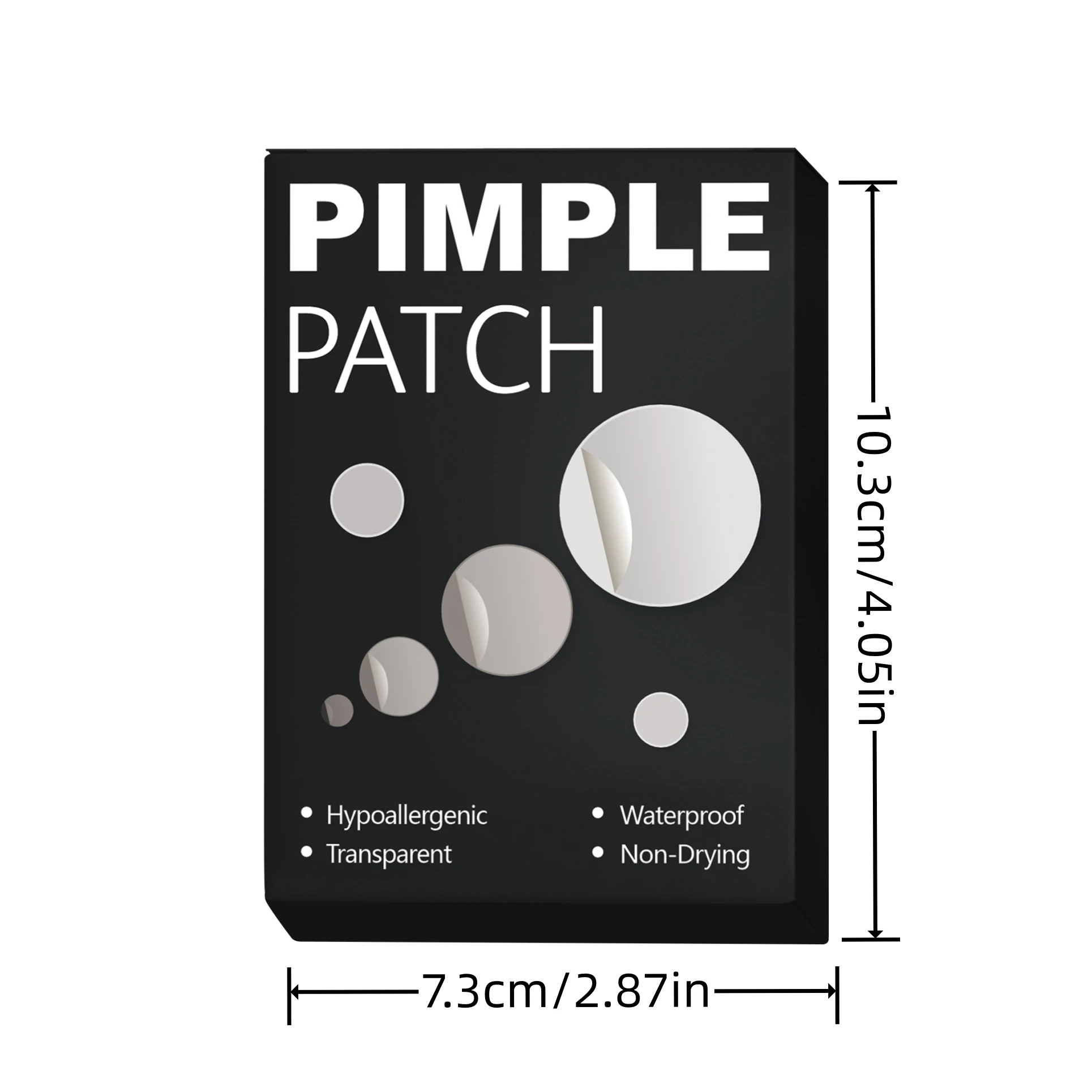 360/1080-حزمة من رقع حب الشباب غير المرئية |   الأحجام المختلطة، خيارات مرنة