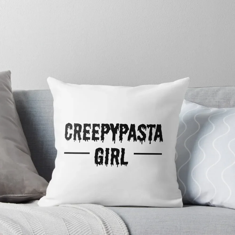 

Creepypasta Girl Throw Pillow Bed pillowcases pillows decor home Cushions Cover pillow