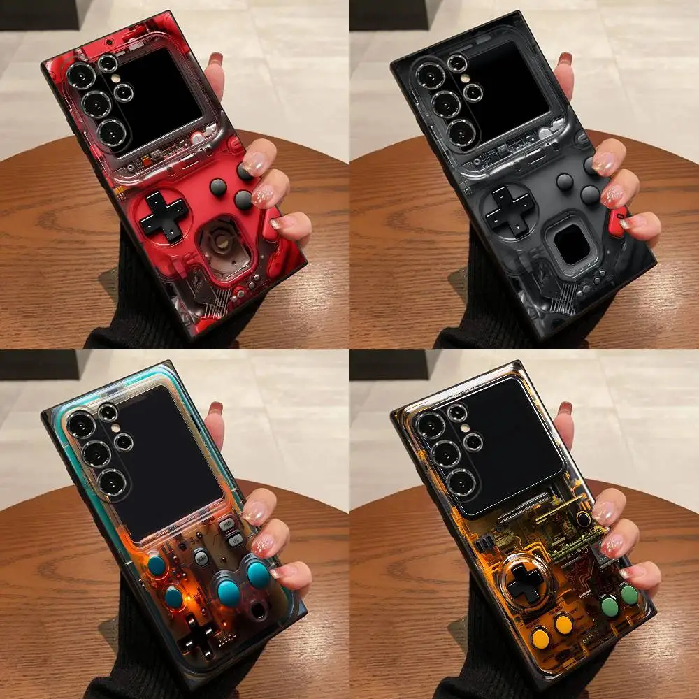 

Game Consoles Handheld Boy Phone Case For Samsung S25,S24,S21,S22,S23,S30,Ultra,S20,Plus,Fe,Lite,5G Black Shell