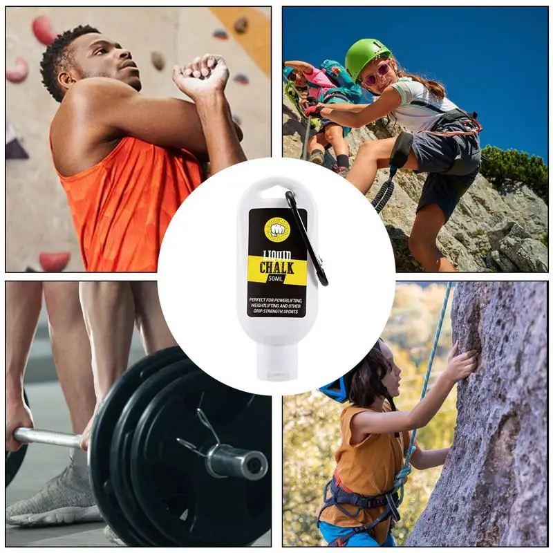 50/100ml Liquid Chalk Sports Magnesium Powder Fitness Weight Lifting Anti Slip Cream Grip Weight Lifting Climbing Gym Sports