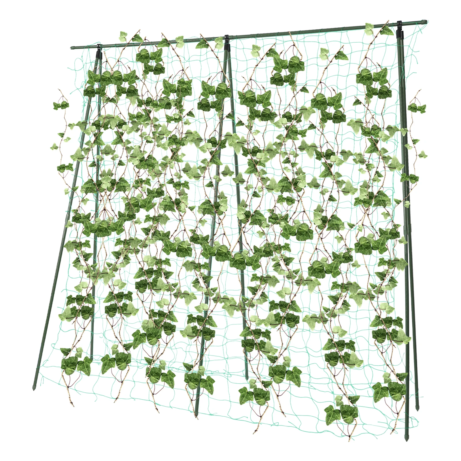 6*7,55ft Gartenrankgitter für Kletterpflanzen – Garten-Tunnelrankgitter aus Metall, gewölbter Gurkenständer mit Kletternetz für Erbsen und Rosen – Detail 14