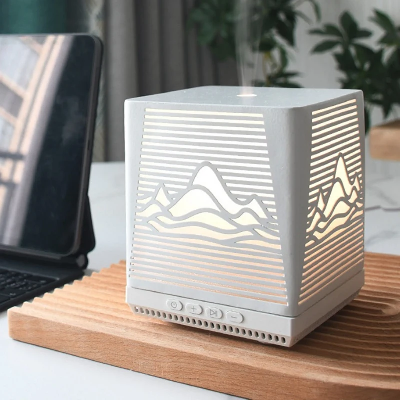 Sand Painting Ultrasonic Aromatherapy Scent Machine Home White Noise Speaker Small Desktop Humidifier Diffuser EU Plug Durable