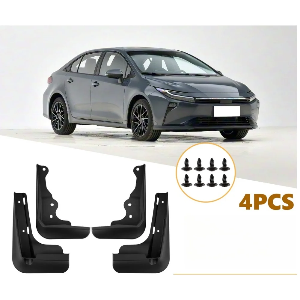 

Комплект из 4 брызговиков для Toyota Corolla 2026+: передние 260*180 мм, задние 270*190 мм